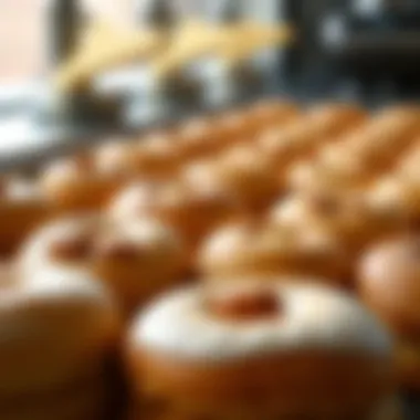 A close-up of delicious pastries ready for auction