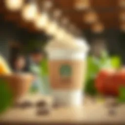 Eco-friendly coffee cup made from sustainable materials