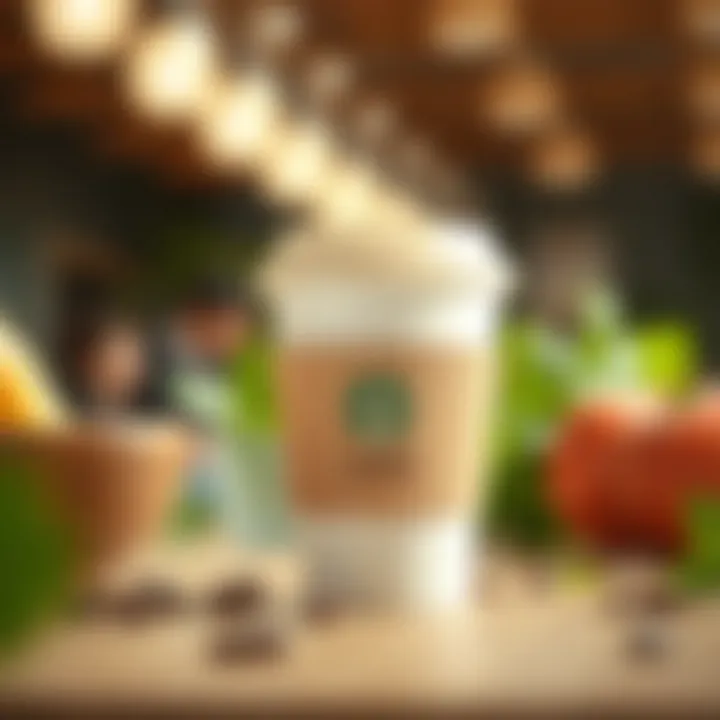 Eco-friendly coffee cup made from sustainable materials