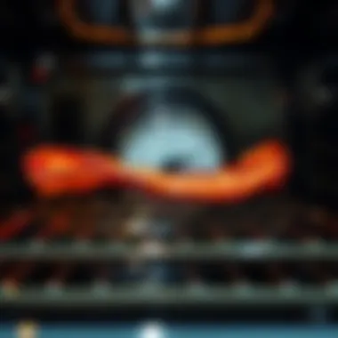 Oven timer set for optimal cooking duration