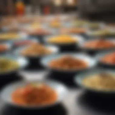Cultural Dishes at School Events Cultural dishes displayed at a school event