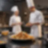 Students engaging in culinary activities