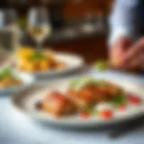 A beautifully plated gourmet dish showcasing creative culinary presentation