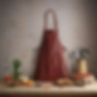 Stylish Apron and Utensil Set A stylish apron and utensil set displayed artistically