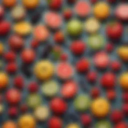 Assortment of colorful fruits