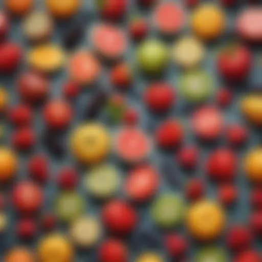 Assortment of colorful fruits