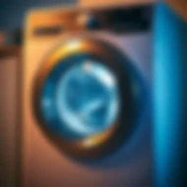 Understanding Washing Machine Errors A malfunctioning washing machine with error message
