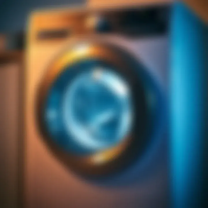 Understanding Washing Machine Errors A malfunctioning washing machine with error message