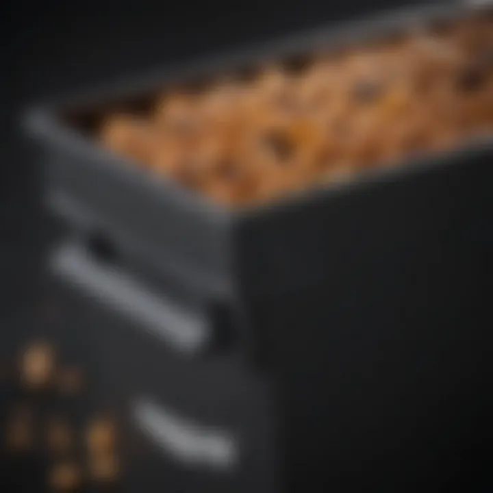 Close-up of a high-quality Amazon bin showcasing its durable material