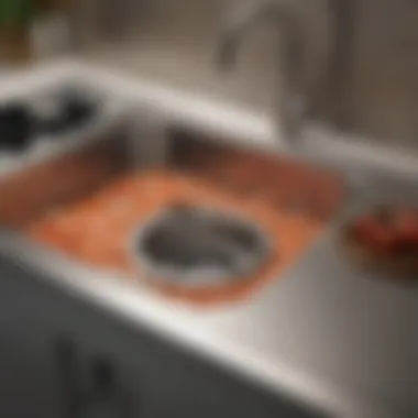 Components of a Kitchen Disposal Unit Close-up of kitchen disposal unit components