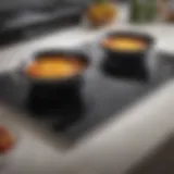 Electric induction cooktop demonstrating sleek design