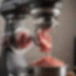 Overview of KitchenAid stand mixer meat grinder components