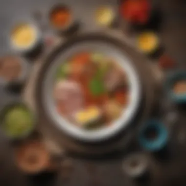 Delicious Low Carb Meal Presentation Overview of a low carb meal plate