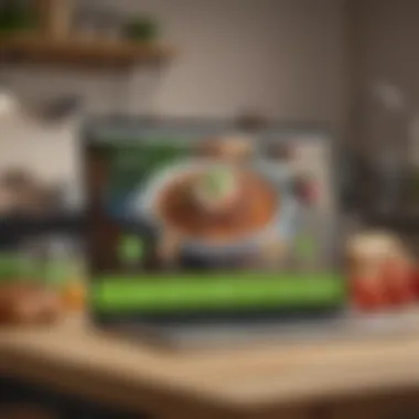 Satisfaction rating displayed on a laptop screen