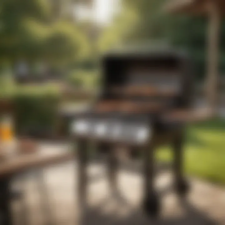 Nexgrill set up in a backyard setting for outdoor dining