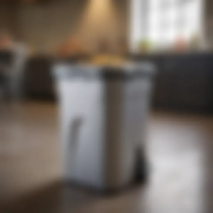 Visual representation of environmental benefits of smart trash cans