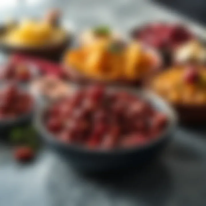 An array of dishes featuring cranberry beans as a key ingredient