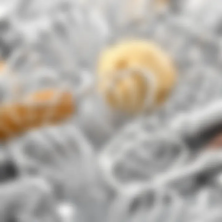 An array of different dough hooks designed for various culinary tasks