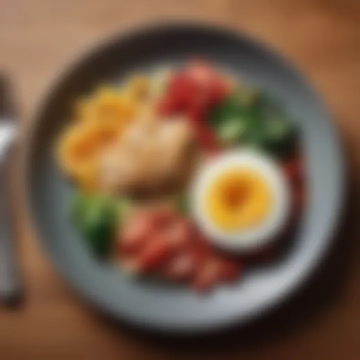 A well-portioned plate showcasing a healthy meal