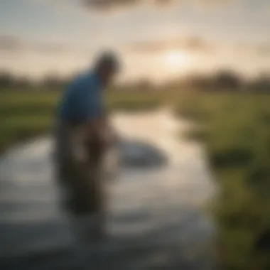 Barramundi being farmed in a sustainable environment