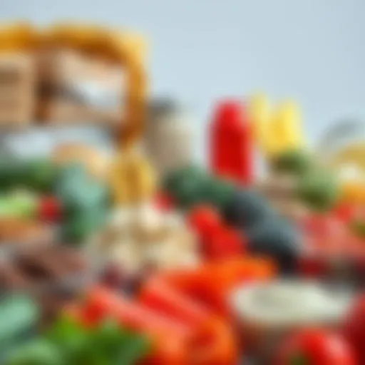 Vibrant Vegan Whole 30 Ingredients Colorful assortment of Whole 30 compliant vegan foods